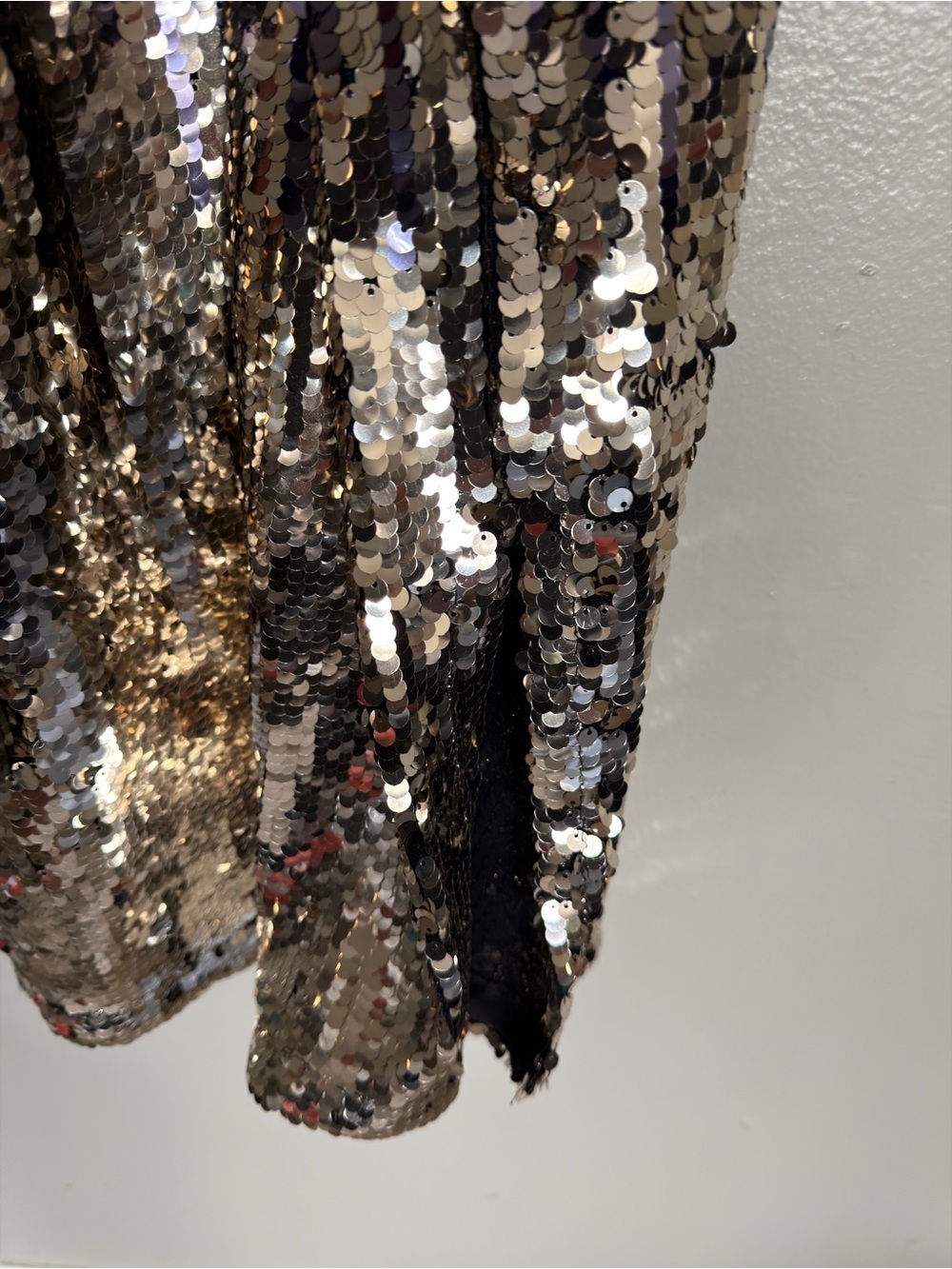 H&M Sequined Ombre Slip Dress in Silver, Purple, & Gold - Picture 4 of 6